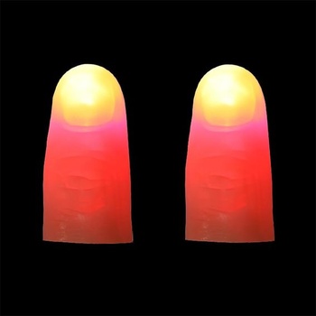 IBLUELOVER Magické svetlá na palec, balenie 10 kusov, Magické svetlá na palec, LED lampičky na prsty,