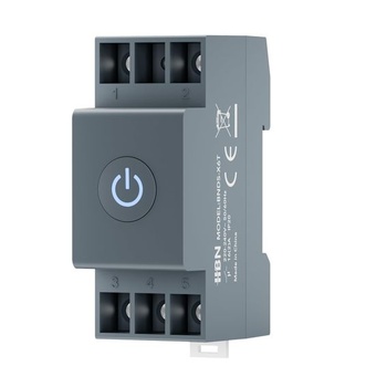 HBN Smart Life WiFi prepínač na DIN lištu pre domácnosť s monitorovaním energie, bezdrôtovým