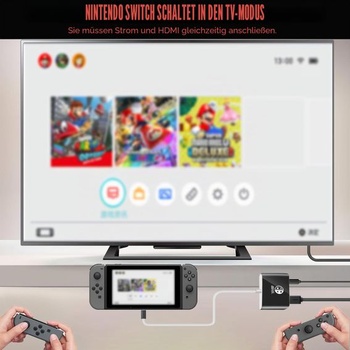 Dokovacia stanica 3 v 1 pre Switch/Switch OLED, port USB 3.0, nabíjanie typu C PD2.0, prenosná