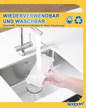 KEEPOW 2 HEPA filter SF-HA 50 pre vysávač Miele Complete C3 C2 2+2+2