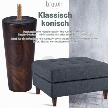 15cm dřevěné nábytkové nohy Btowin