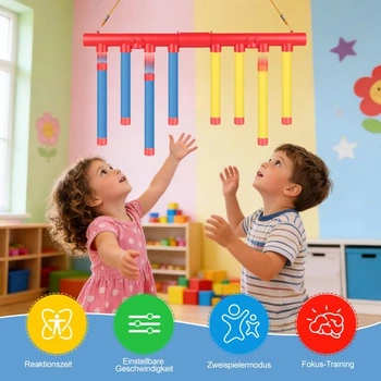 Hračka pre tréning reakcie s padajúcimi tyčinkami - Hra s chytaním tyčiniek s nastaviteľnou