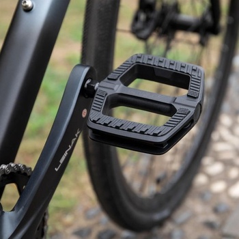 Cyklistické pedále GEWAGE City / Trekking - platforma 111x109 mm, 7mm os z bórovej ocele, ložiská