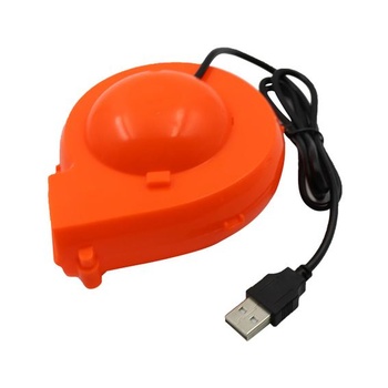 Nafukovací oblekový fúkač Sarini, prenosný mini fúkač s USB portom a priehradkou na batérie pre