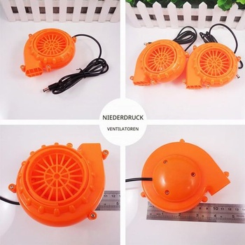 Nafukovací oblekový fúkač Sarini, prenosný mini fúkač s USB portom a priehradkou na batérie pre