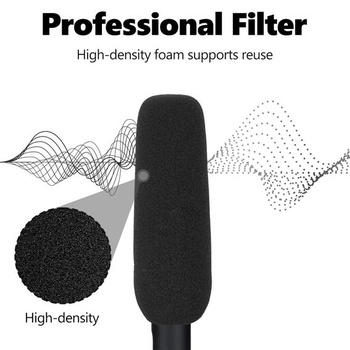 Pěnový větrný filtr Geekria for Creators pro mikrofony o průměru 2 cm (3/4 palce) s houbovým