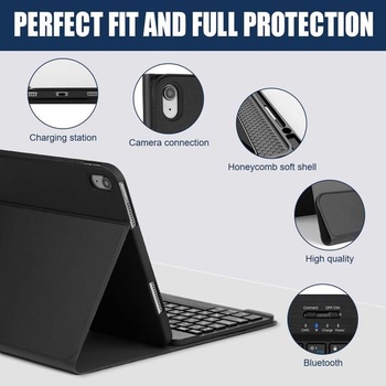 Bluetooth klávesnica AXFEE, pre iPad 10, 10,9 palca, ultratenká bezdrôtová klávesnica, pre Android,