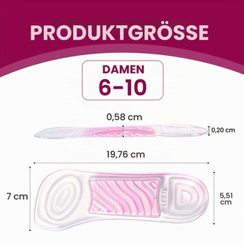 3/4 gélové vložky do topánok do vysokých podpätkov – Bukihome 2 páry pohodlných vankúšikov na nohy s