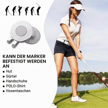 Magnetický popisovač golfových loptičiek Butyeak, klip na golfovú čiapku, magnetický klip na golfovú