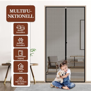 Magnetická sieť proti hmyzu Yotache na balkónové dvere, 75x210 cm, ochrana proti hmyzu na balkónové