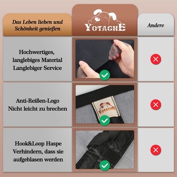 Magnetická sieť proti hmyzu Yotache na balkónové dvere, 75x210 cm, ochrana proti hmyzu na balkónové