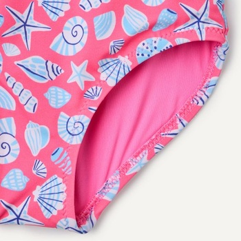 Dievčenské jednodielne plavky Amazon Essentials, vek 9 rokov, sýto ružové mušle