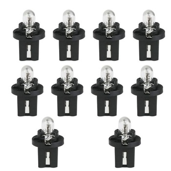 10 žiaroviek T5, 12V 2W, pätica B8, 5D, minižiarovky pre osvetlenie palubnej dosky, osvetlenie tachometra,