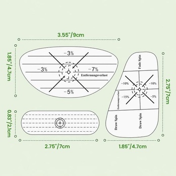 300 kusů golfové pásky, samolepky na čelní plochu hole pro drivery, železa, dřeva a puttery,