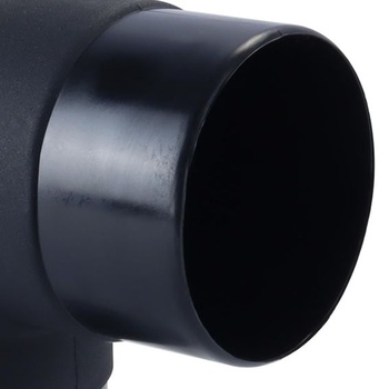 Vývod pre rúrku autokúrenia 60 mm, koleno v tvare L, výfuková prípojka pre Eberspächer, čierna, 108