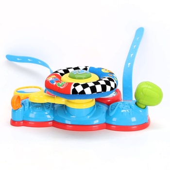 Winfun 46879 - Dětský volant se světlem a zvukem, interaktivní hračka a doplněk pro miminka, dárky