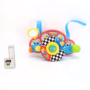 Winfun 46879 - Dětský volant se světlem a zvukem, interaktivní hračka a doplněk pro miminka, dárky