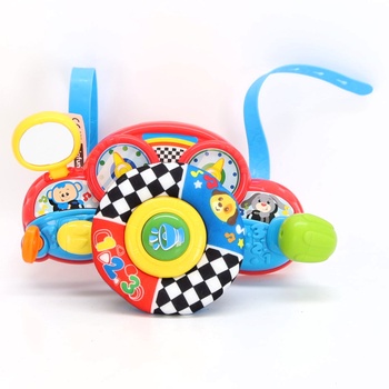 Winfun 46879 - Dětský volant se světlem a zvukem, interaktivní hračka a doplněk pro miminka, dárky