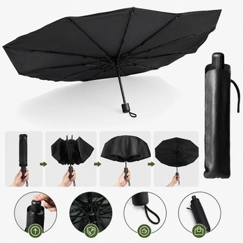 Skládací sluneční clona do auta 130 x 75 cm – UV ochrana pro přední sklo – sluneční clona do auta –