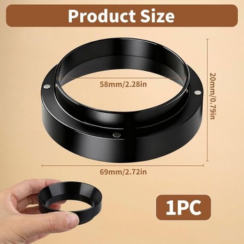 Dávkovací krúžok na kávu 58 mm, magnetický dávkovací lievik s magnetom na espresso a kávu,