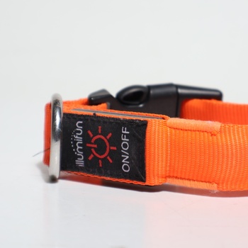 Llumifun LED obojok pre psov, USB svietivý obojok pre psov, dobíjacie bezpečnostné svetlo s 3 režimami,
