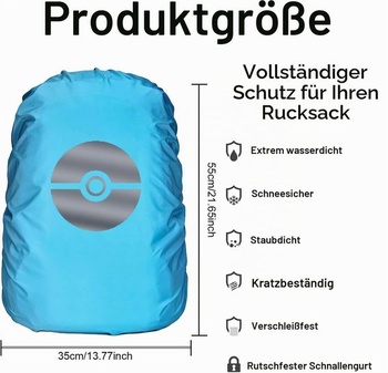 Pláštěnka na batoh Sunshine Smile, ochrana batohu před deštěm, kryt na batoh, nepromokavý pláštěnka