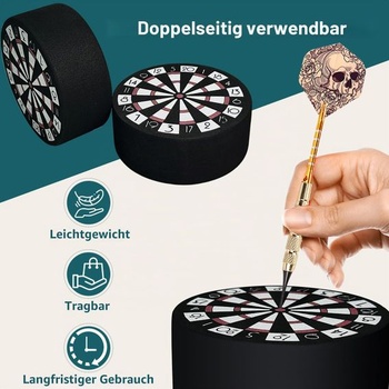 2dílný mini držák na šipky Soft, držák na šipky 100 * 40 mm, prémiový tvar terče, profesionální