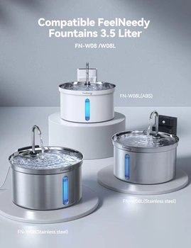Náhradní filtry FEELNEEDY 6 ks pro kočky a psy 3,2 l/3,5 l E-6 náhradní filtry