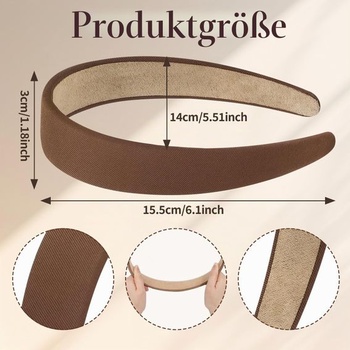 Široké čelenky pre ženy, balenie po 5 kusoch, protišmykové, pokrývky hlavy pre dievčatá, módne čelenky