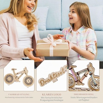 Darček na bicykel, dekoratívny darček na bicykel, pokladnička na peniaze, drevené darčeky na peniaze k