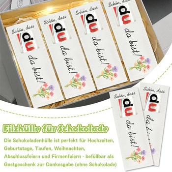24 plstených čokoládových cukríkov, svadobné darčeky 