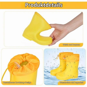 Čižmy Aomig, gumové čižmy pre deti, vetruodolné, nepremokavé, protišmykové, nastaviteľná