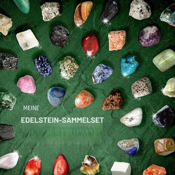 Byncceh 36dílná dětská sada křišťálových minerálů s drahokamy a kameny, geologická sada pro dívky a
