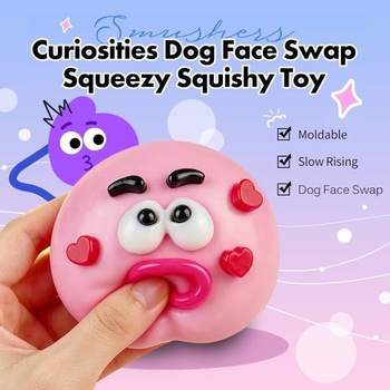 JSTHHTT Taba Squishy Fidget Toys, senzorické hračky s mnohými výrazmi tváre, zábavné a mäkké