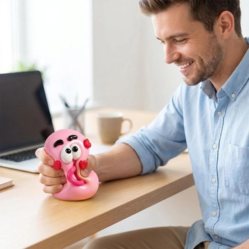 JSTHHTT Taba Squishy Fidget Toys, senzorické hračky s mnohými výrazmi tváre, zábavné a mäkké