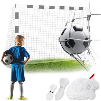 Futbalová sieť Neo-Sport - Sieť na futbalové bránky - Robustná - Náhradná sieť - 215 x 150 x 90 cm