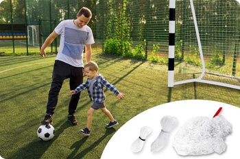 Futbalová sieť Neo-Sport - Sieť na futbalové bránky - Robustná - Náhradná sieť - 215 x 150 x 90 cm