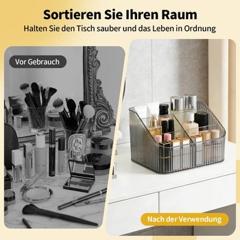 Organizér na make-up s 5 priehradkami, akrylový multifunkčný organizér na starostlivosť o pleť, veľký úložný