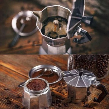 Espresso kávovar na 6 šálok, kanvica na espresso 300 ml, hliníkový kávovar, ITALIA, espresso