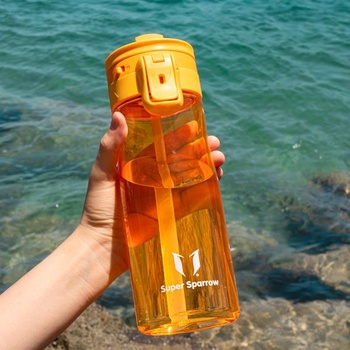 Láhev na vodu Sparrow TouchFlow Tritan - 500ml, 750ml, 1l - bez BPA - nepropustná sportovní láhev -