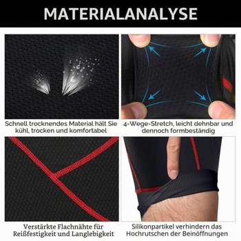Pánske cyklistické spodné prádlo NICEWIN s výstelkou sedadla, cyklistické kraťasy s 4D