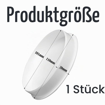 Zásuvková zástrčka DN 110 mm pre kryt vetracieho potrubia Ø 110 mm, kryt PVC potrubia, kryt