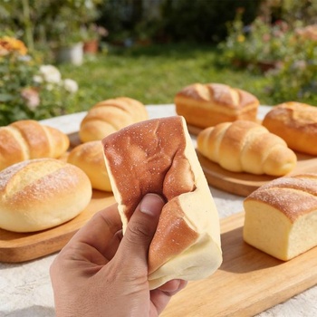Realistická mačkačka chleba, lis na pomaly rastúci toast, mäkký lis na chleba pre ženy, mužov a
