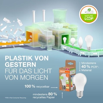 LED žiarovka Osram LED STAR CLASSIC B60 FR, E14, klasický tvar mini sviečky, biela, 7,5 W, 806 lm,