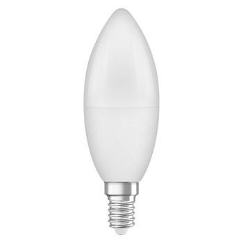 LED žiarovka Osram LED STAR CLASSIC B60 FR, E14, klasický tvar mini sviečky, biela, 7,5 W, 806 lm,