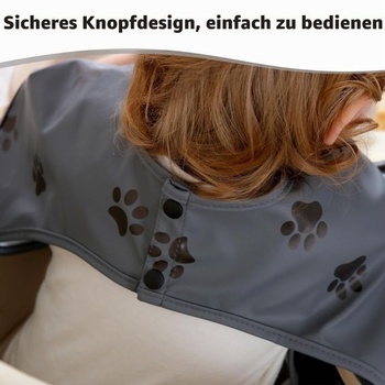 Podbradník s krátkym rukávom na dojčenie riadené dojčaťom (BLW), mäkký ak pokožke šetrný materiál,