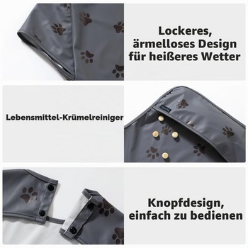 Podbradník s krátkym rukávom na dojčenie riadené dojčaťom (BLW), mäkký ak pokožke šetrný materiál,