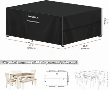 Krycí plachta SIMPHAUS za zahradní nábytek
