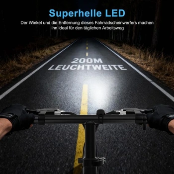 Sada zadných LED svetiel na bicykel, predné a zadné, dobíjacie, USB-C, svetlo na bicykel