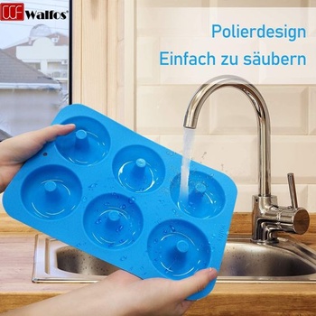 Silikónové formy na šišky Walfos, 2dielna silikónová forma na pečenie šišiek, plech s nepriľnavým